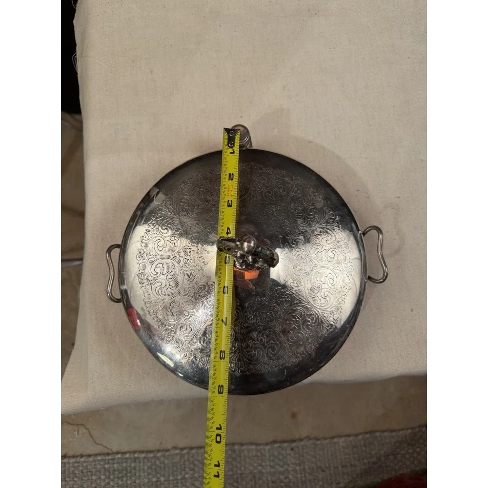 Antique Empress Ware Silverplate Warming‎ Dish Pat Nov 19 1912